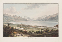 KG 01274
<br/>
Gezicht op Vevey en Meer van Genève
<br/>
<em>Aberli, Johann Ludwig (1723-1786)</em>